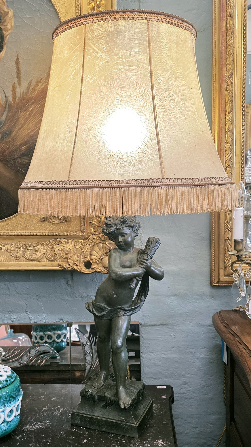 An Hippolyte Moreau Statuette Lamp